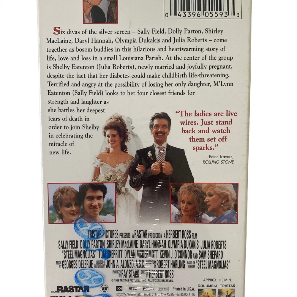 Vintage Steel Magnolias VHS Julia Roberts Sally Field Dolly Parton New! Sealed!